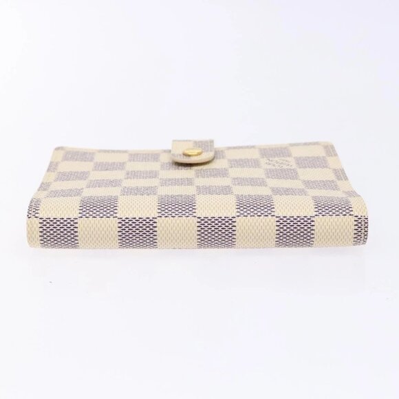 LOUIS VUITTON Damier Azur Agenda PM Day Planner Cover R20706 LV Auth 141555 - Picture 7 of 16